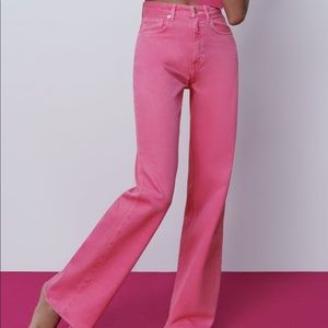 ZARA wide leg bubblegum Pants